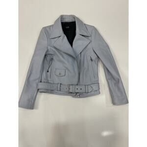 LTH JKT Mya Biker Motorcycle Quartz Multitone Blue Small Jacket Leather